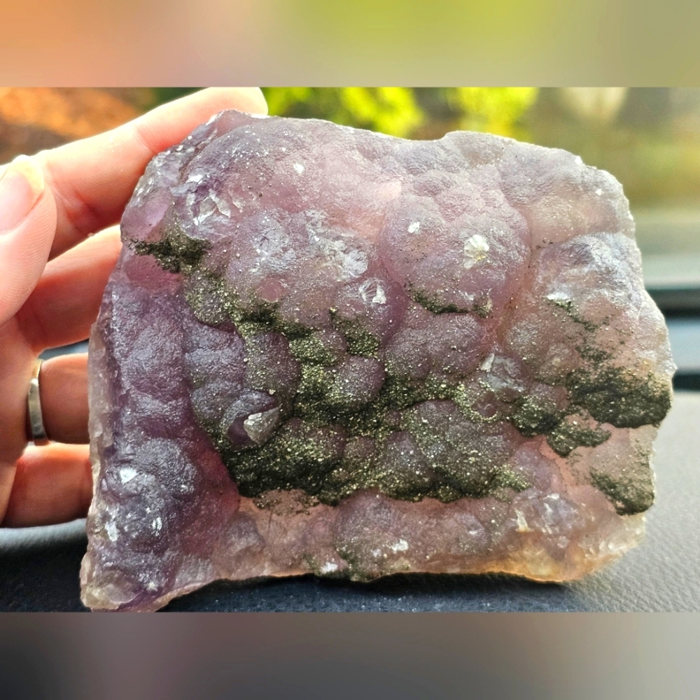 Purple Fluorite With Pyrite
